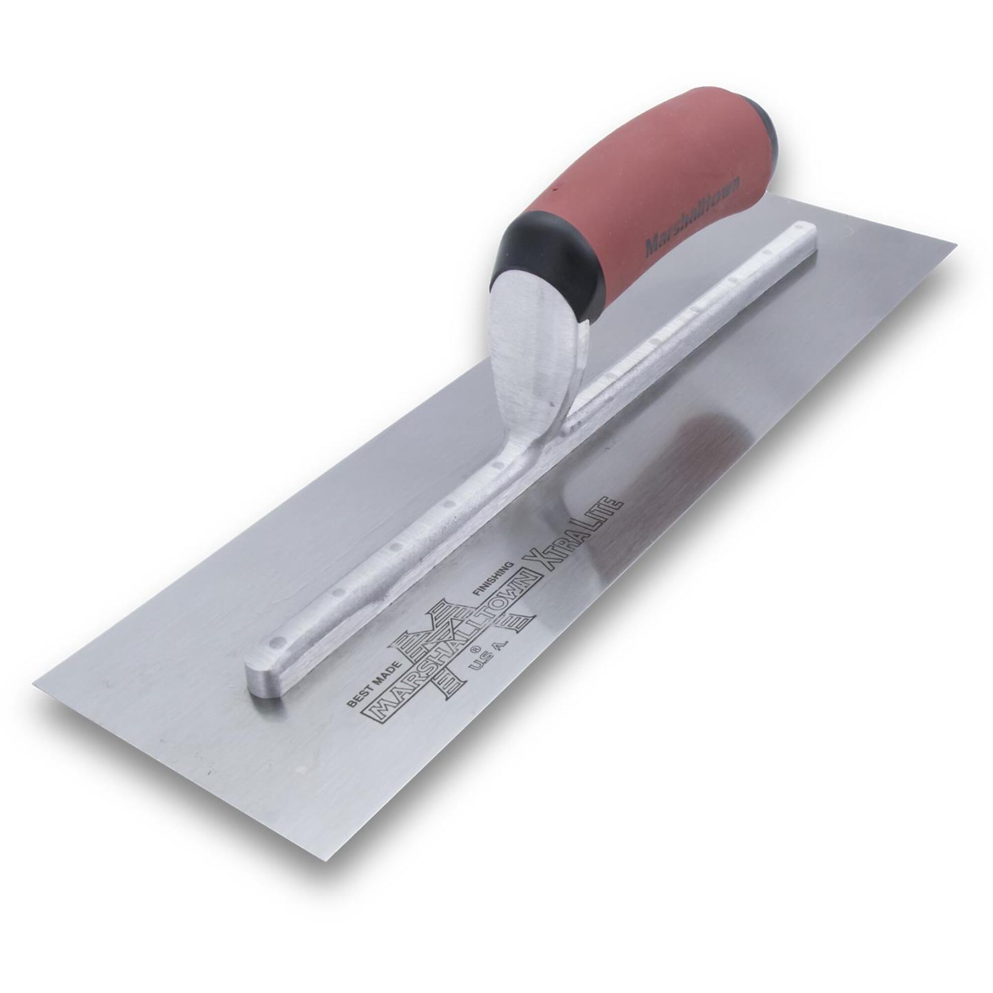 Marshalltown Finishing Trowel - 14in. x 5in., Curved DuraSoft Handle, Model# MXS145D